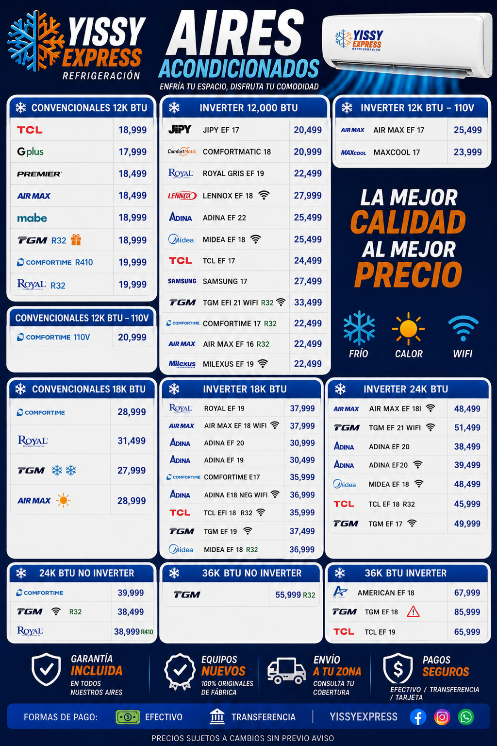 El clima perfecto comienza aquí